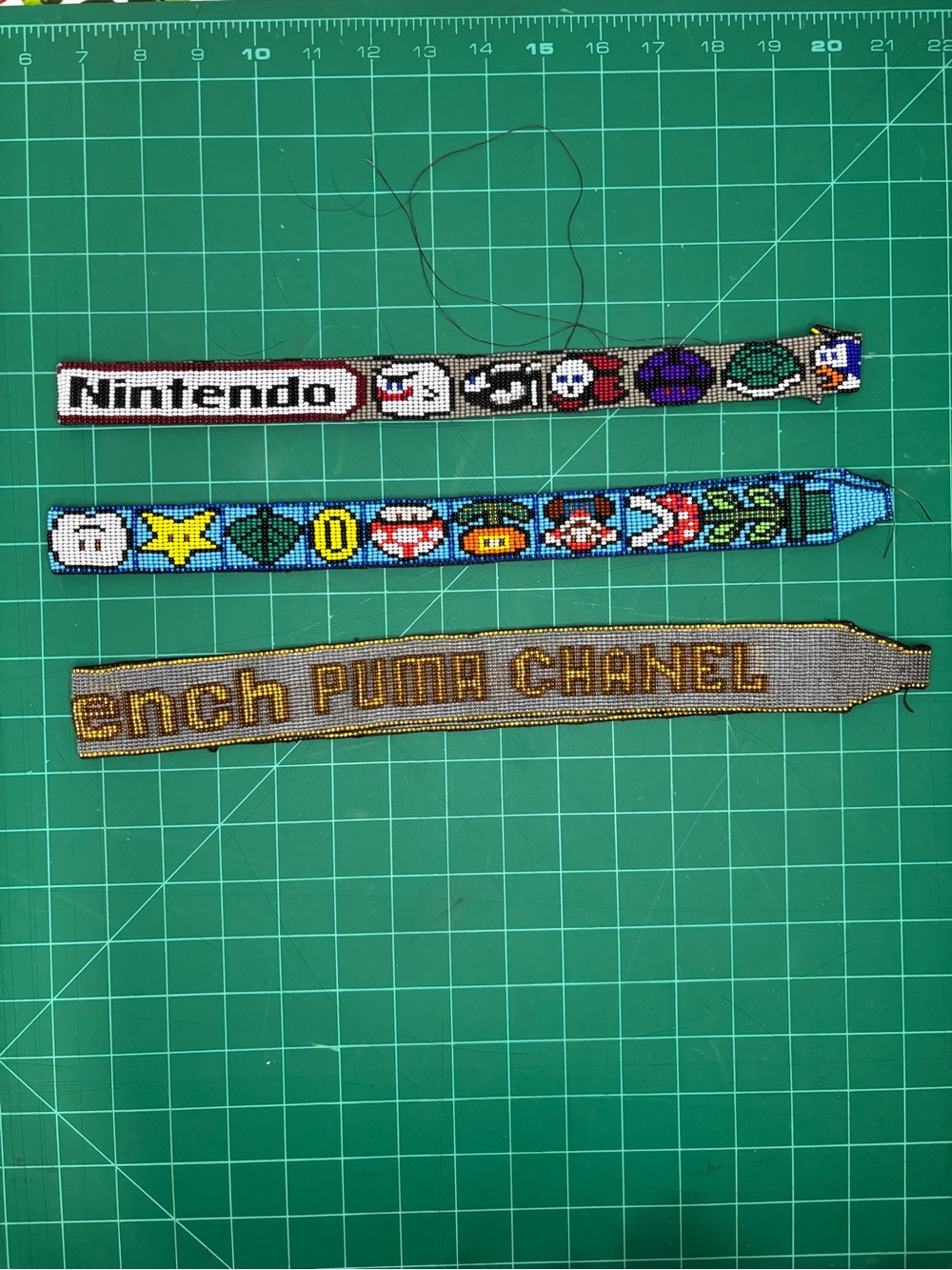 Handmade Beaded Lanyard Necklace Bands Nintendo & Brand Names FLAWED